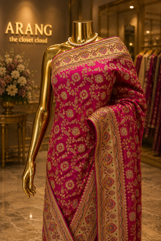 "The Lenten Rose" Premium Banarasi Silk Saree