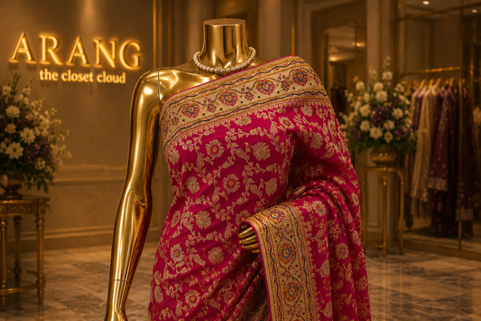 "The Lenten Rose" Premium Banarasi Silk Saree