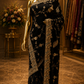 "The Asphalt Black" Premium Handcrafted Saree