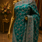 "The Peacock Green" Premium Banarasi Silk Saree