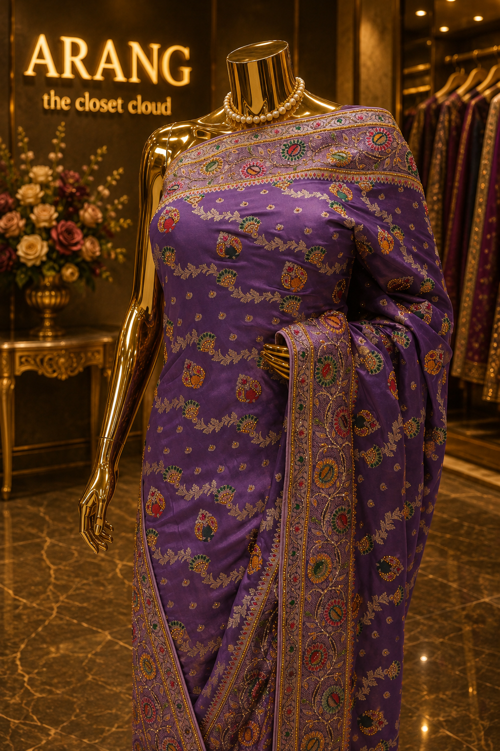 "The Misty Lavender" Premium Banarasi Saree