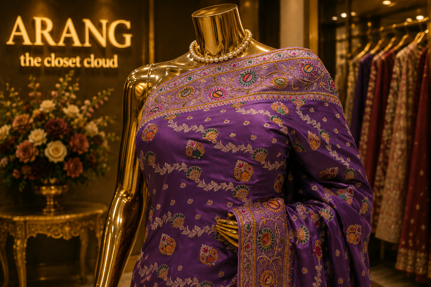 "The Misty Lavender" Premium Banarasi Saree