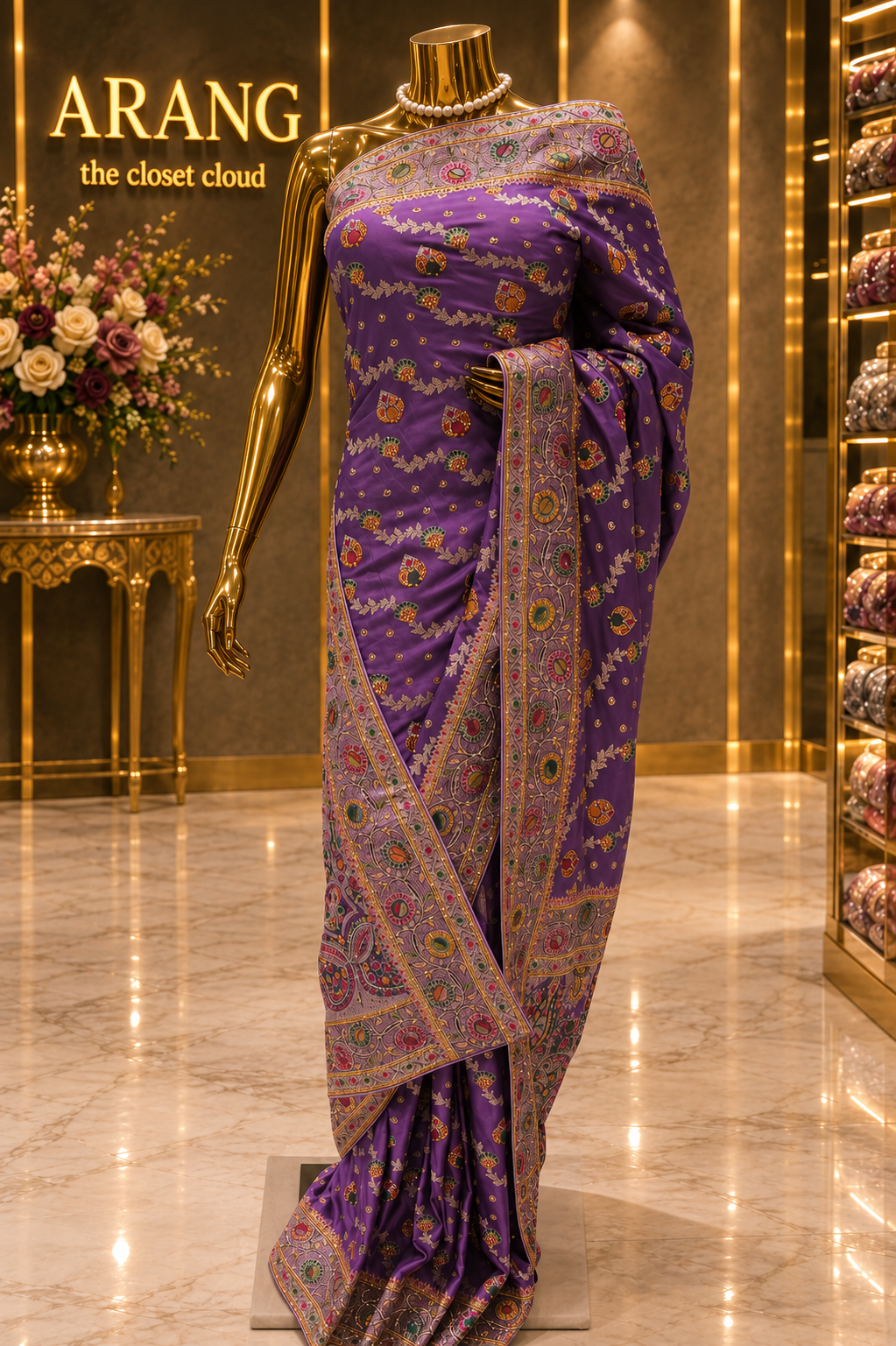 "The Misty Lavender" Premium Banarasi Saree