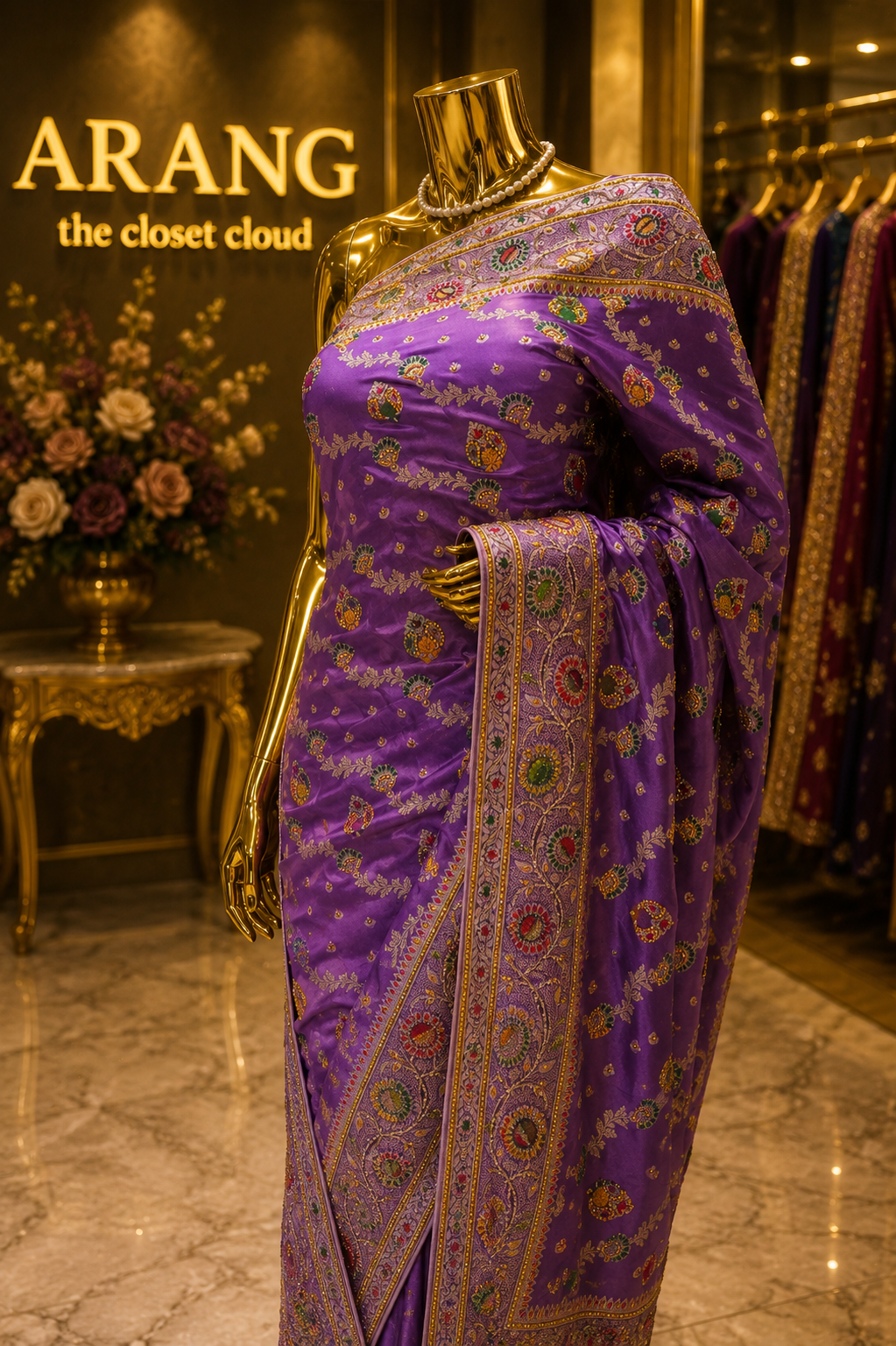 "The Misty Lavender" Premium Banarasi Saree