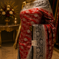 "The Red & Black Duet" Premium Banarasi Silk Saree