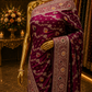 “The Royal Wine” Premium Bridal Banarasi Silk Saree