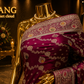 “The Royal Wine” Premium Bridal Banarasi Silk Saree