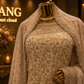 “The Ceramic White” Premium Designer Saree with Veil