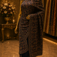 "The Teal Blue" Kashmiri Designer Georgette Saree