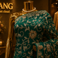 "The Peacock Green" Premium Handcrafted Saree