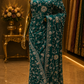 "The Peacock Green" Premium Handcrafted Saree
