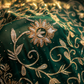 "The Peacock Green" Premium Handcrafted Saree