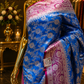 "The Ferozi & Pink Duet" Premium Banarasi Silk Saree