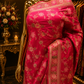 "The Rani Pink" Premium Pashmina Minakari Saree