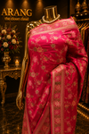 "The Rani Pink" Premium Pashmina Minakari Saree