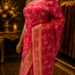 "The Rani Pink" Premium Pashmina Minakari Saree