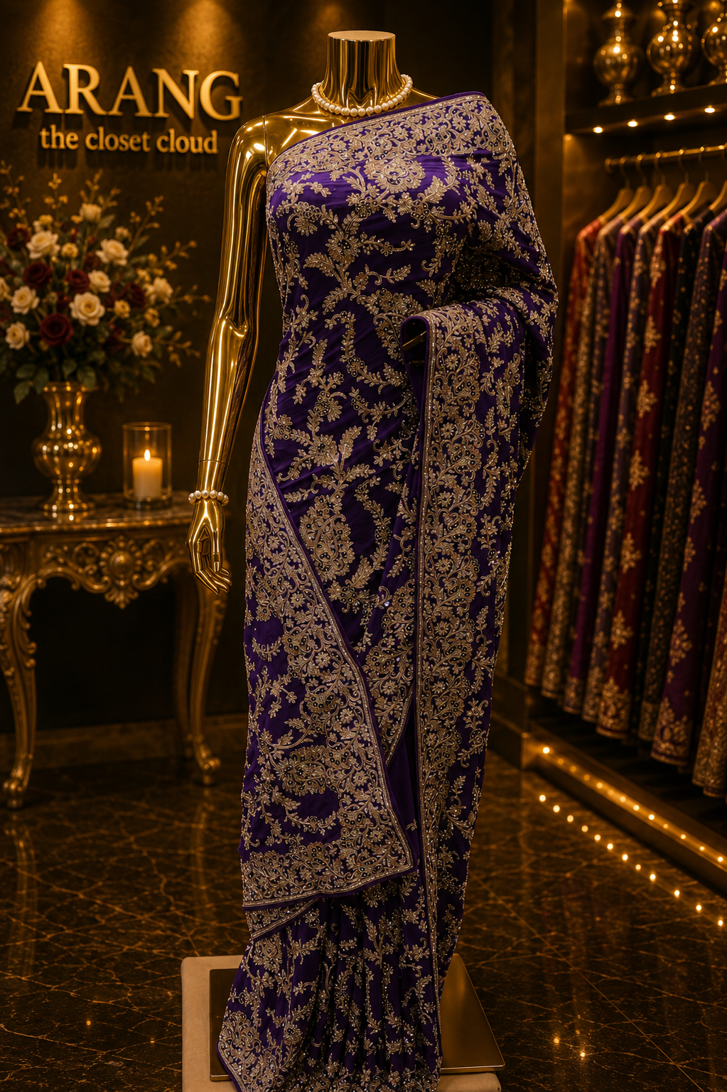 "The Regal Purple" Premium Wedding Wear Saree