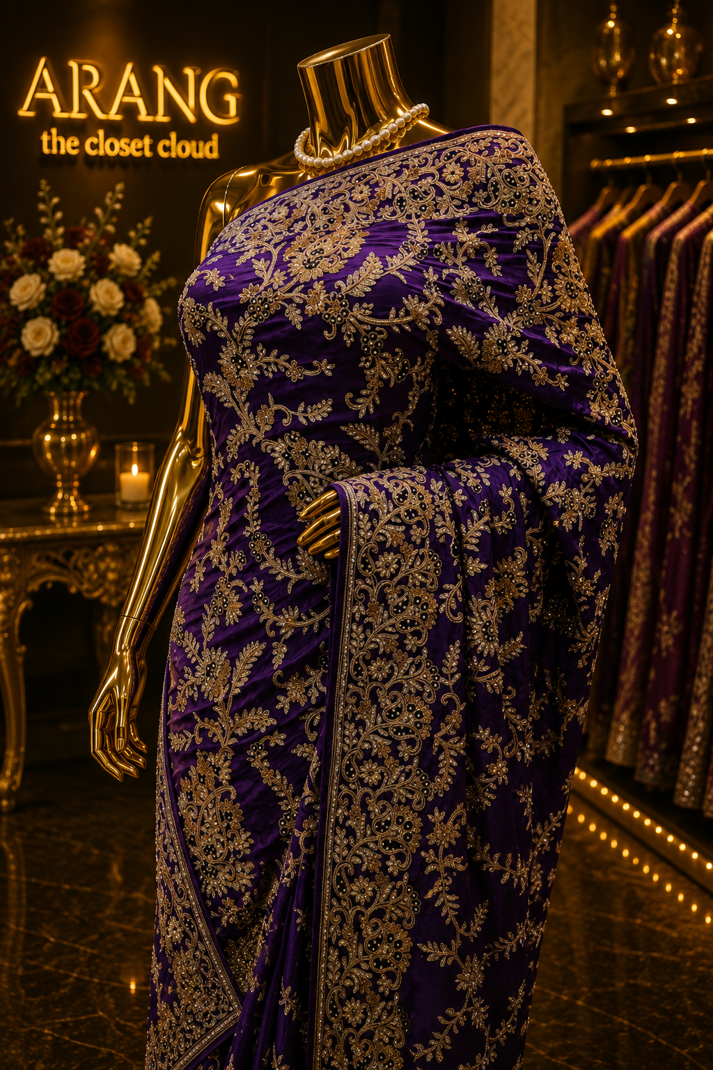 "The Regal Purple" Premium Wedding Wear Saree
