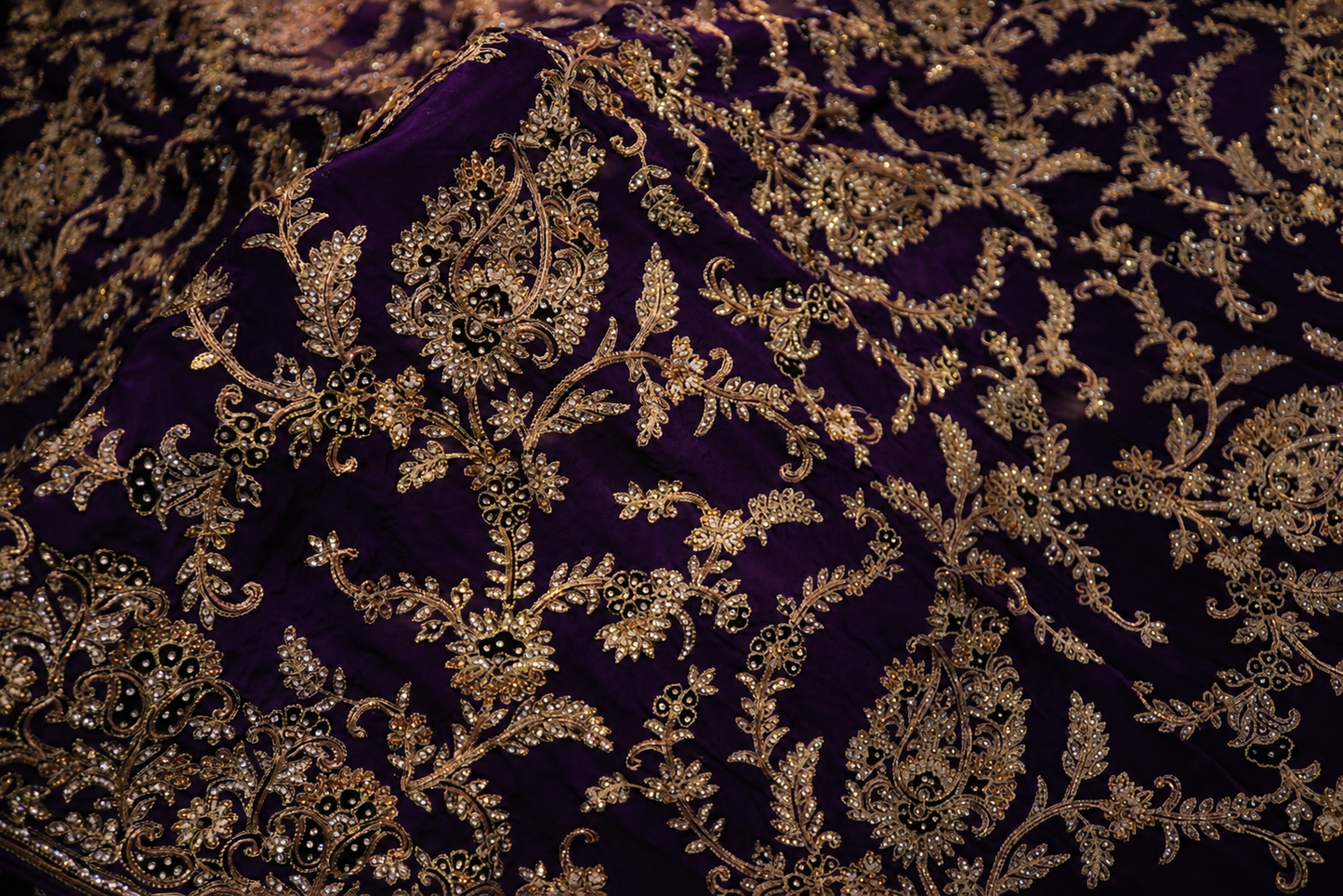 "The Regal Purple" Premium Wedding Wear Saree