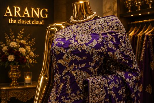 "The Regal Purple" Premium Wedding Wear Saree