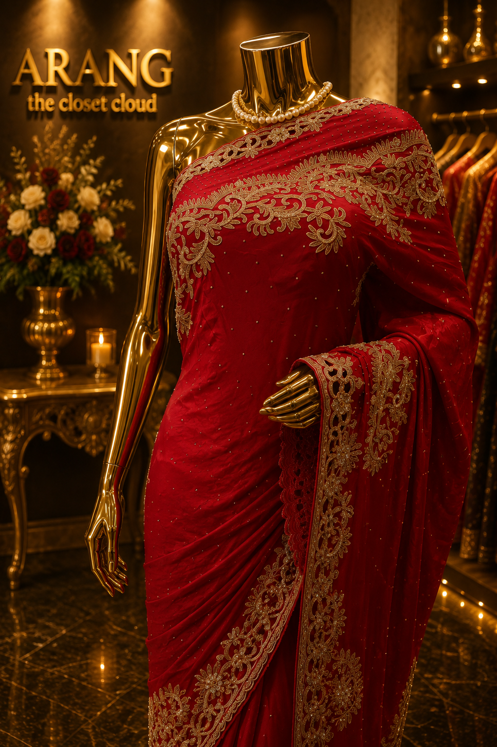 “The Royal Maroon” Premium Handcrafted Saree