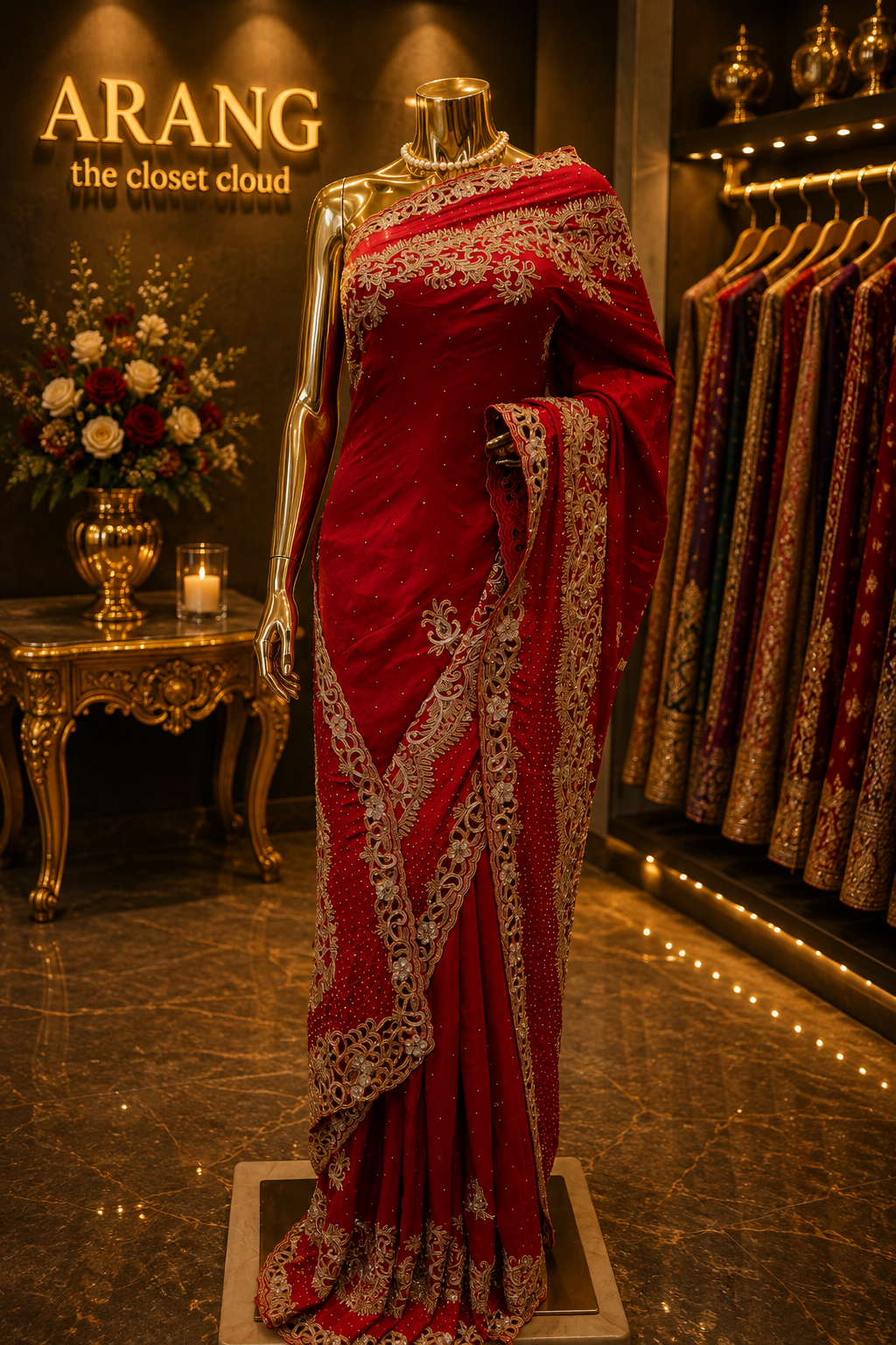 “The Royal Maroon” Premium Handcrafted Saree