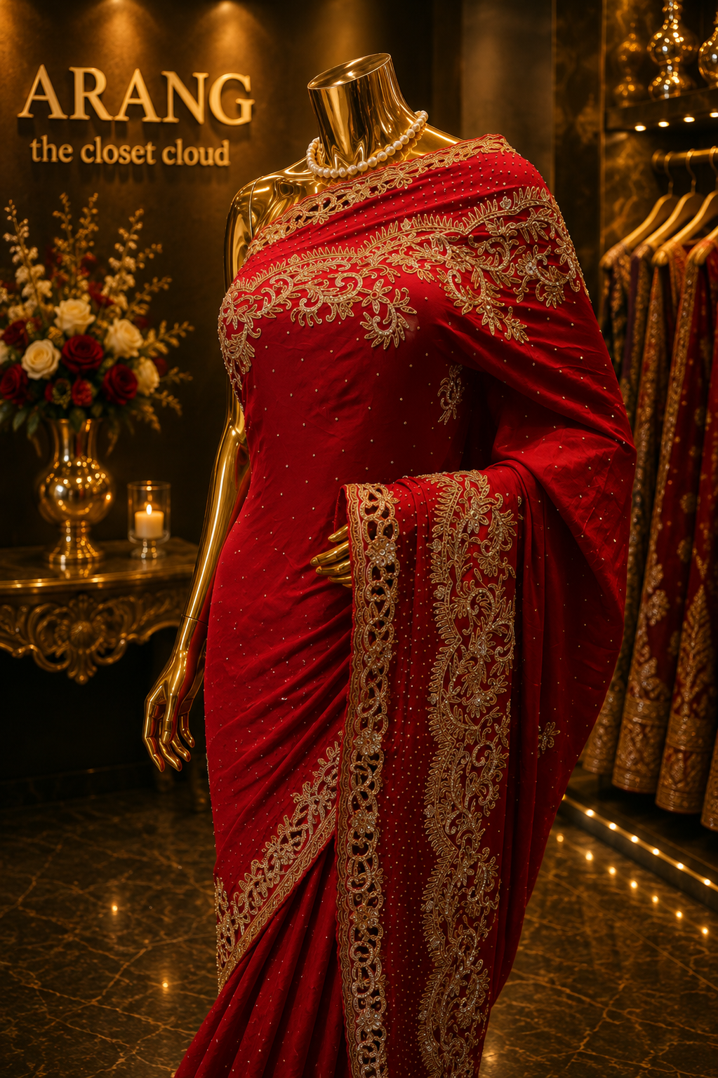 “The Royal Maroon” Premium Handcrafted Saree