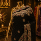 “The Deep Raven Black” Premium Handcrafted Saree