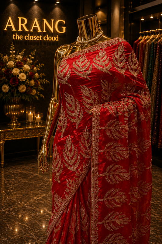 “The Royal Red” Premium Designer Saree