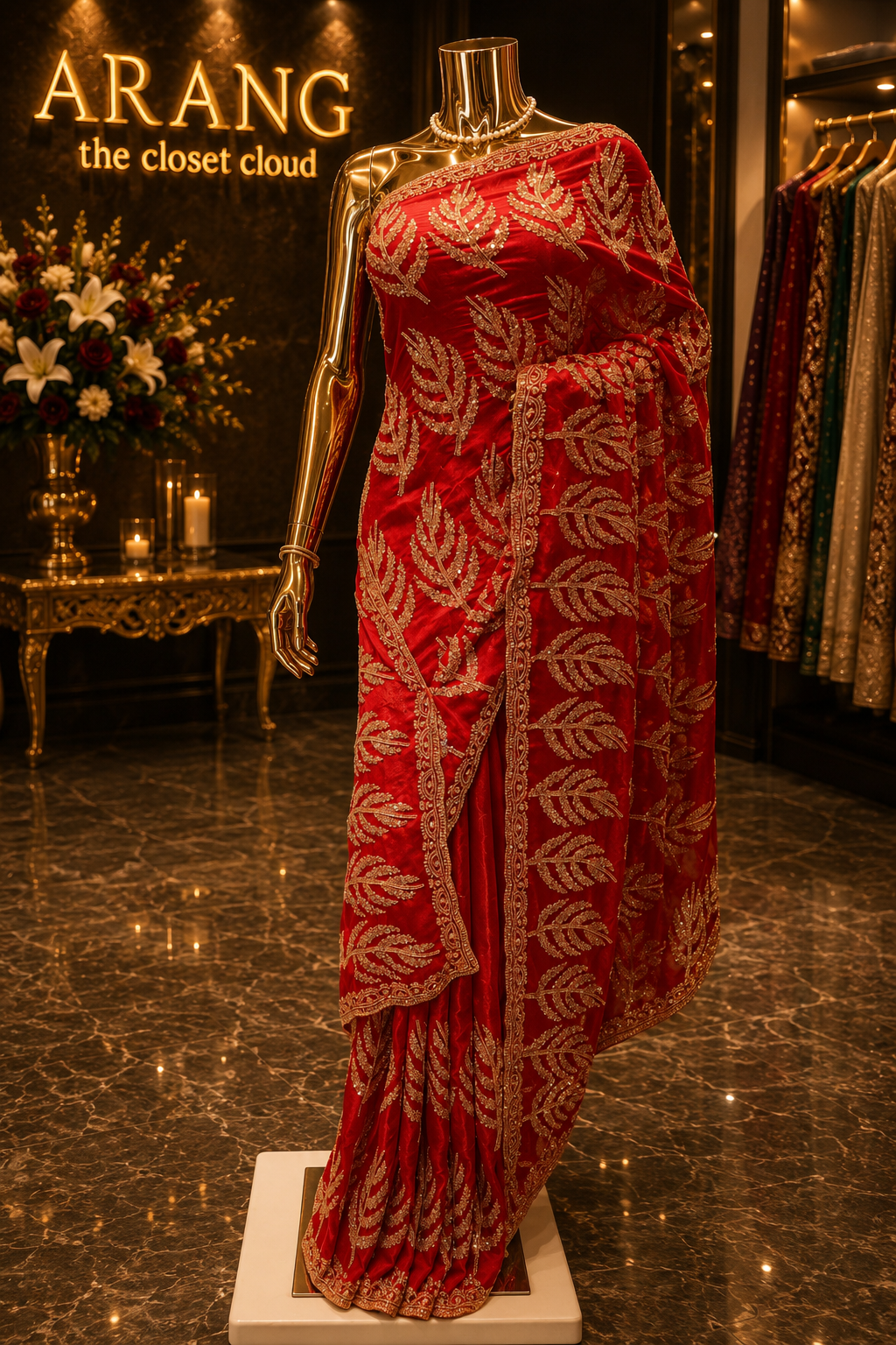 “The Royal Red” Premium Designer Saree