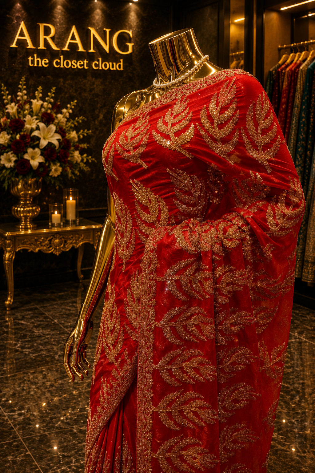 “The Royal Red” Premium Designer Saree