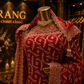 “The Exquisite Crimson Red” Premium Designer Bridal Saree with Veil