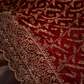 “The Exquisite Crimson Red” Premium Designer Bridal Saree with Veil