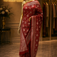 "The Royal Red" Banarasi Chiffon Saree
