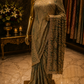 “The Royal Olive Green” Premium Designer Saree