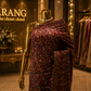 "The Wine Splash" Kashmiri Designer Georgette Saree