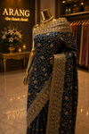 "The Royal Midnight Blue" Premium Designer Saree