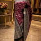 "The Royal Magenta & Black" Premium Banarasi Silk Saree