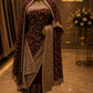 "The Bridal Burgundy" Premium Designer Saree with Veil