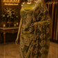 “The Luxurious Olive Green" Premium Designer Saree