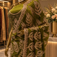 “The Luxurious Olive Green" Premium Designer Saree