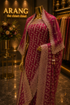 "The Dusty Magenta" Premium Designer Saree with Veil