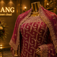 "The Dusty Magenta" Premium Designer Saree with Veil