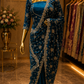 “The Royal Teal Blue" Premium Designer Saree