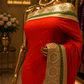"The Tangerine Orange" Premium Designer Saree