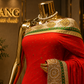 "The Tangerine Orange" Premium Designer Saree