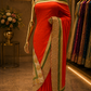"The Tangerine Orange" Premium Designer Saree