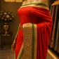 "The Tangerine Orange" Premium Designer Saree