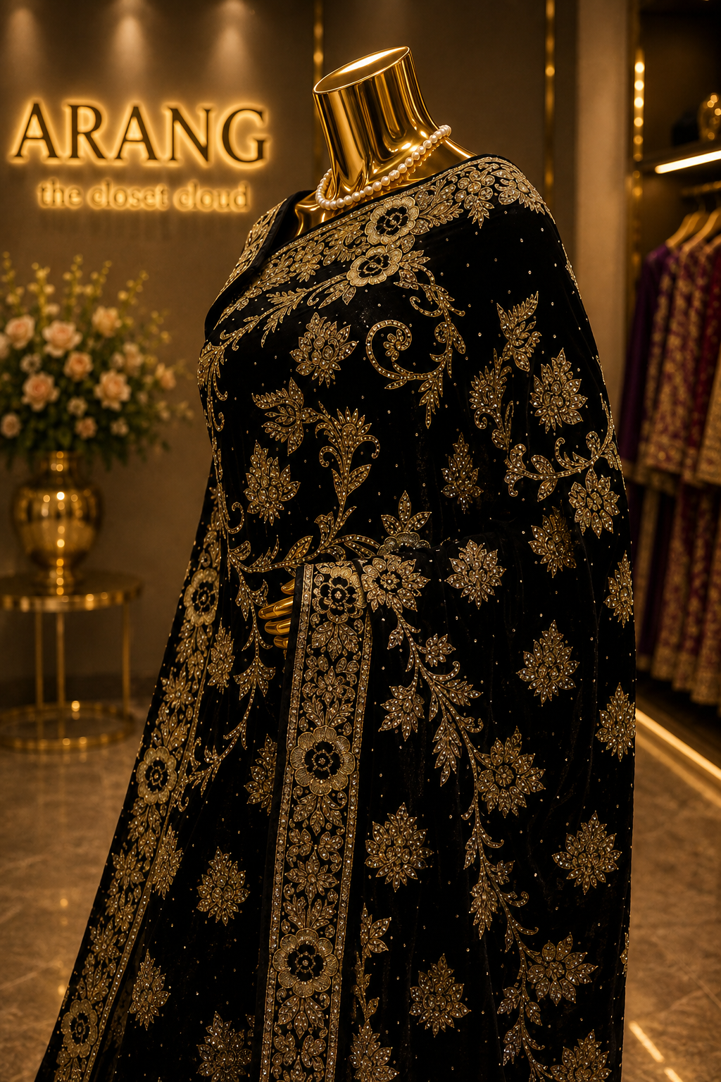 "The Royal Black" Premium Wedding Wear Saree