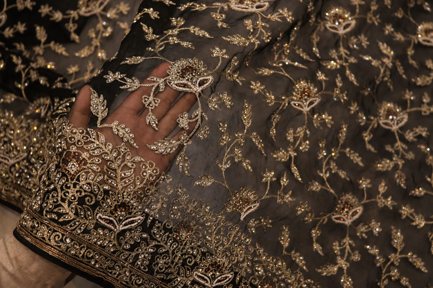 "The Royal Black" Premium Designer Saree